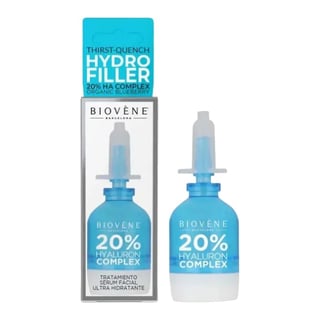 Biovène Barcelona Hydro Filler Thirst-Quench 20% HA + Organic Blueberry Facial Serum Treatment