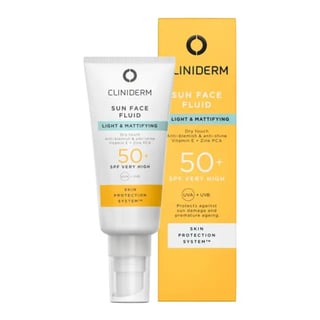 Cliniderm Sun Face Light & Mattifying Fluid SPF 50+
