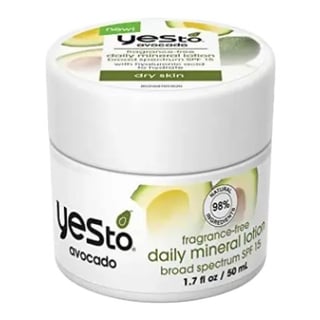Yes To Avocado Fragrance Free Daily Mineral Lotion SPF 15
