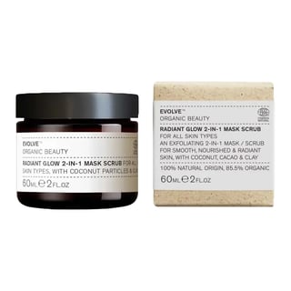 Evolve Organic Beauty Radiant Glow 2-In-1 Mask Scrub