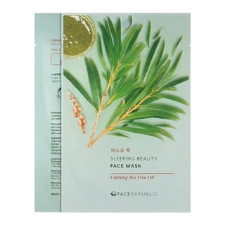 Face Republic Sleeping Beauty Face Mask Calming Tea Tree Oil