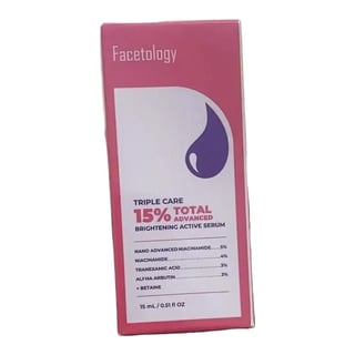 Facetology Triple Care 15% Total Advanced Brightening Active Serum
