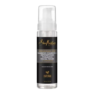 Shea Moisture African Black Soap Bamboo Charcoal Detoxifying Foaming Facial Wash