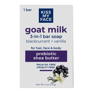 Kiss My Face Goat Milk 3-In-1 Bar Soap