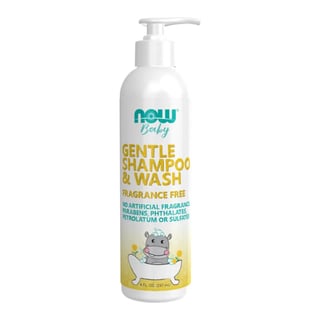 Now Solutions Gentle Baby Shampoo & Wash Fragrance Free