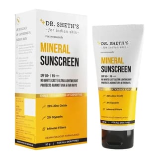 Dr. Sheth's Mineral Sunscreen With SPF 50+ PA+++