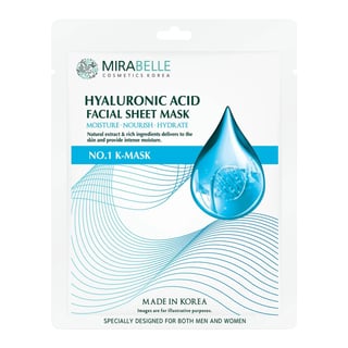 Mirabelle Hyaluronic Acid Facial Sheet Mask