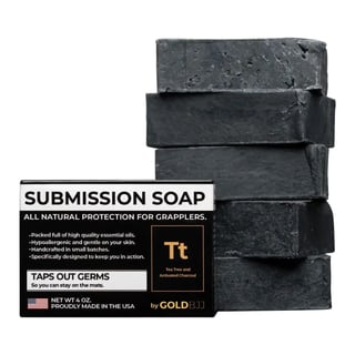 Gold BJJ Submission Soap - Activated Charcoal with Tea Tree