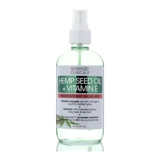 Advanced Clinicals Hemp + Vitamin E Micronutrient Skin Energizing, Instantly Hydrating Face Mist
