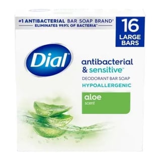 Dial Antibacterial & Sensitive Aloe Scent Deodorant Bar Soap