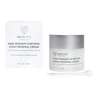 Snow Fox Skincare Sake Ferment & Retinol Night Renewal Cream