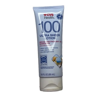 CVS Health Ultra Sheer Broad Spectrum SPF 100 Sunscreen Lotion