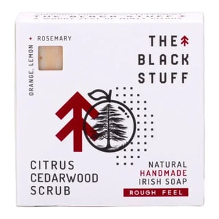 The Black Stuff Citrus Cedarwood Scrub Natural Handmade Irish Soap
