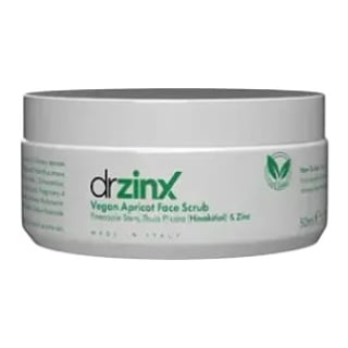Dr Zinx Vegan Apricot Bromelain Facial Scrub & Mask Zinc + Thuja (Hinokitiol)