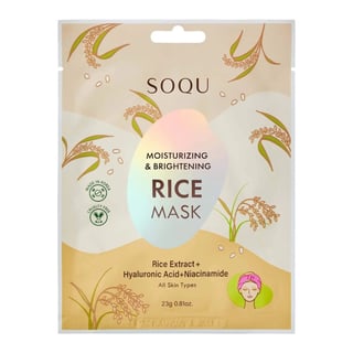 SOQU Moisturizing & Brightening Rice Mask