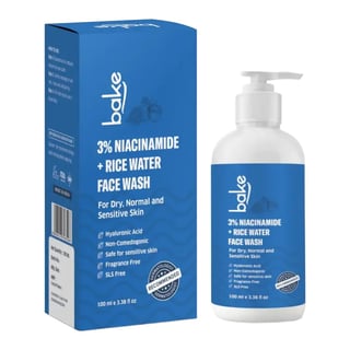 Bake 3% Niacinamide + Rice Water Face Wash