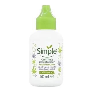 Simple Skincare Calming Moisturiser With Hemp Seed Oil