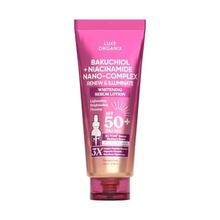 ラグゼオーガニックス バクチオール+ナイアシンアミド ナノコンプレックス ブライトニング セラムローション SPF50+