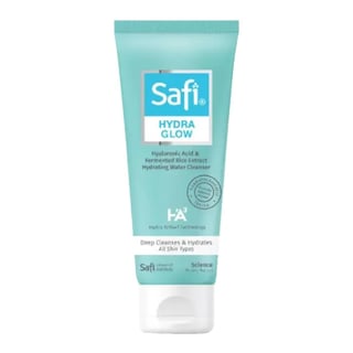 Safi Hydra Glow HA3 Hyaluronic Acid and Fermented Rice Extract Hydrating Water Cleanser