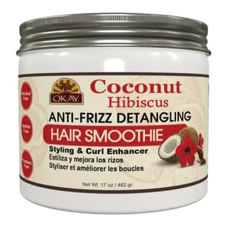 Okay Pure Naturals Coconut Hibiscus Anti-Frizz Detangling Hair Smoothie