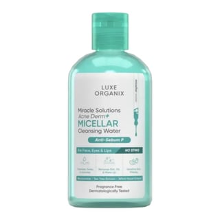 Luxe Organix Miracle Solutions Acne Derm+ Micellar Cleansing Beauty Water