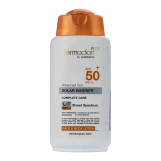 Dermaction Plus by Watsons Advanced Sun Solar Barrier Complete Face & Body Lotion SPF 50+