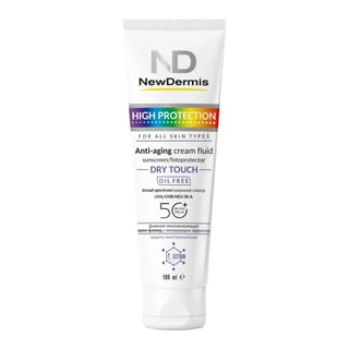 Newdermis High Protection Anti-Aging Cream Fluid Dry Touch SPF 50+