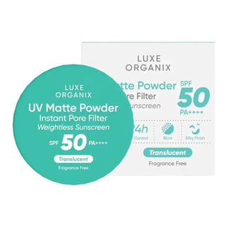 Luxe Organix 24h Zero Sebum Instant Pore Blurring Matte Powder SPF 50