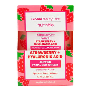 Global Beauty Care Strawberry + Hyaluronic Acid Glowing Facial Moisturizer