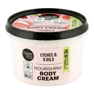 Organic Shop Lychee And 5 Oils Nourishing Body Cream