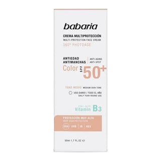 Babaria كريم وجه للحماية المتعددة SPF50+