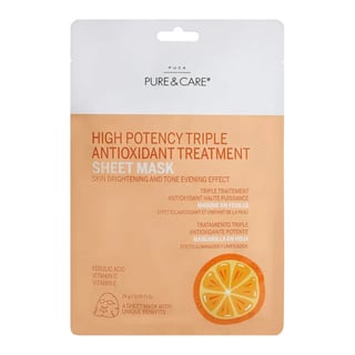 Puca – Pure & Care High Potency Triple Antioxidant Treatment Sheet Mask