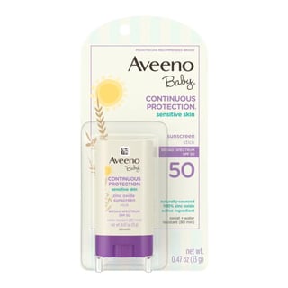 Aveeno Baby Continuous Protection Sensitive Skin Face Stick with Broad Spectrum SPF 50