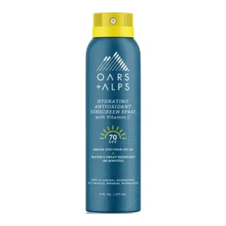 Oars + Alps Hydrating Antioxidant Sunscreen Spray SPF 70