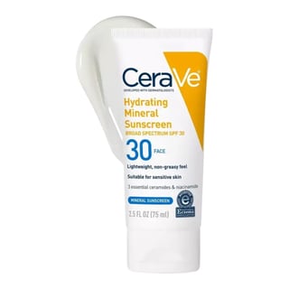 CeraVe Hydrating Mineral Sunscreen SPF 30 Face Lotion