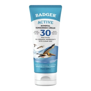 Badger Active Mineral Sunscreen Cream SPF 30