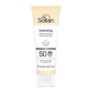 Boots Soltan Hydrating Sensitive Protect Facial Sun Care Cream SPF 50