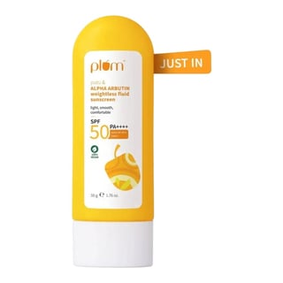Plum Goodness Yuzu & Alpha Arbutin Weightless Fluid Sunscreen SPF 50