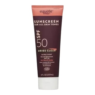 Equate Dries Clear Ultra Light Broad Spectrum Sunscreen SPF 50