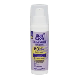 Sunozon Sonnenfluid Sensitiv SPF 50 With Ceramide + Easy Protection Formula