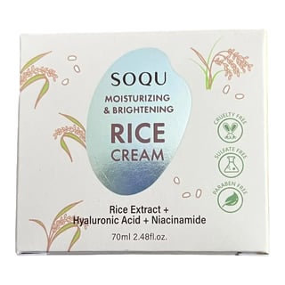 SOQU Moisturizing & Brightening Rice Cream