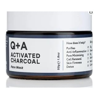 Q + A Activated Charcoal Face Mask
