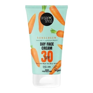 Organic Shop Sunscreen Carrot + Antioxidant Day Face Cream SPF 30