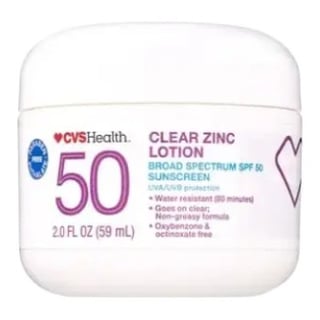 CVS Health Clear Zinc Broad Spectrum Sun Lotion SPF 50