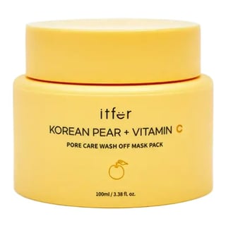 Itfer Korean Pear Plus Vitamin C Pore Care Wash Off Mask Pack
