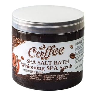 Yilaili Cosmetics Coffee Sea Salt Bath Whitening Spa Scrub