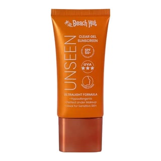 Beach Hut Unseen Clear Gel Face Sunscreen SPF 50+