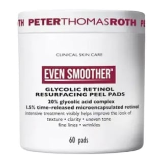 Peter Thomas Roth Even Smoother Glycolic Retinol Resurfacing Peel Pads