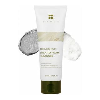 Brmud Recovery Mud Pack To Foam Cleanser