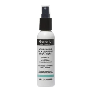 Generic Value Products Nourishing Silk Leave-In Treatment Compare To It’s A 10 Silk Express Miracle Silk Leave-In